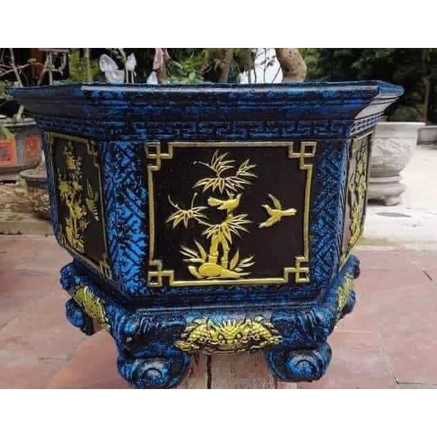 Khuôn Đúc Chậu Lục Giác 60 cao 45cm Chân Liền Nhựa Abs Mẫu Mới 2022