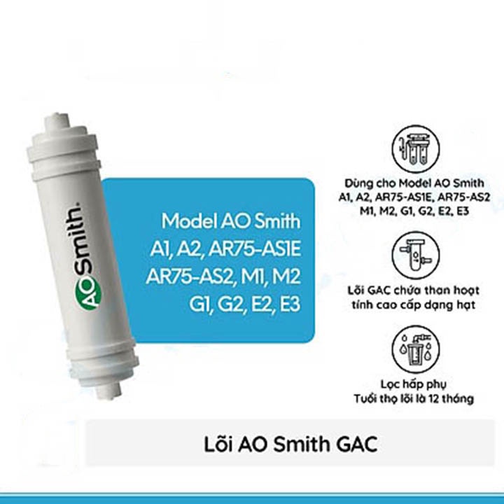 Lõi lọc nước cho máy AOSMITH E2,E3