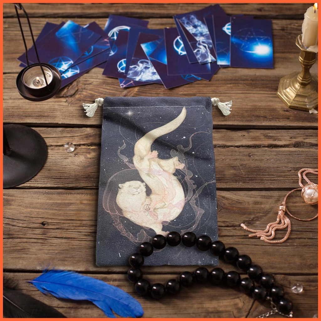 Túi Dây Rút Vải Lanh Đựng Thẻ Bài Tarot / Trang Sức / Quà Giáng Sinh
