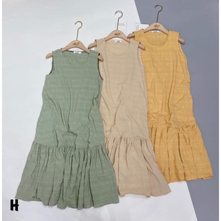 Váy BabyDoll xô dập dáng xuông đuôi cá- TRẻ TRung Thoáng Mát