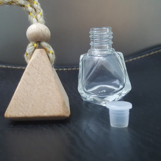 Vỏ lọ đựng tinh dầu lục lăng treo xe ô tô - vỏ chai tinh dầu thủy tinh - tinh dầu thơm phòng - khử mùi phòng - treo xe
