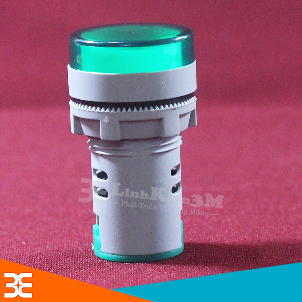 Đèn Báo Điện Áp Xoay Chiều AD16-22DSV Thế 60-500V 22mm