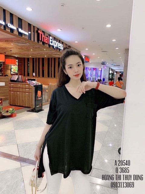 Áo phông giấy cổ tim túi ngực( ảnh +video) | BigBuy360 - bigbuy360.vn
