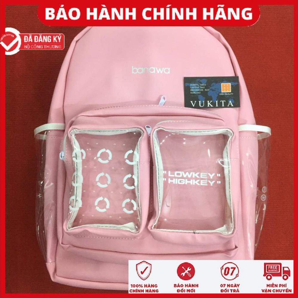 BALO BANAWA LOWKEY HIGHKEY BACKPACK UNISEX (ĐEN/HỒNG)
