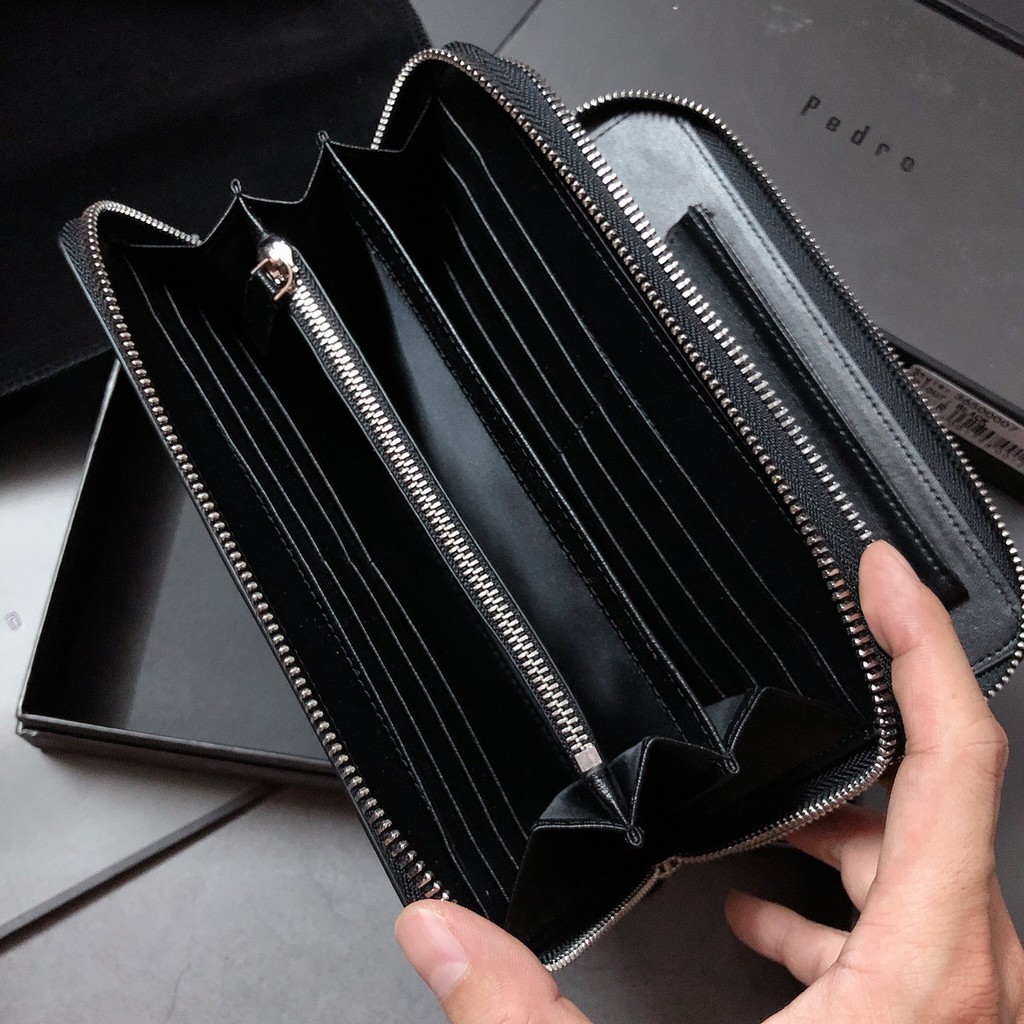 Ví clutch cầm tay Pedro trơn 2 ngăn