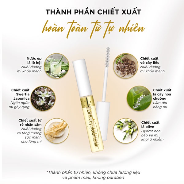 Dưỡng Mi DHC,tinh chất dưỡng mi dhc 6.5ml Eyelash Tonic nhật bản chính hãng