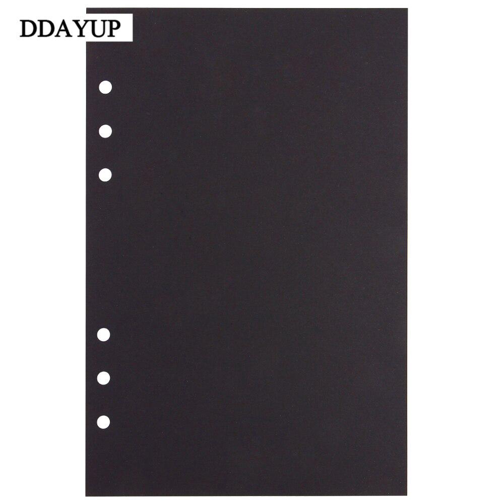 Sổ Tay 6 Vòng A5 / A6 / A7 Màu Đen