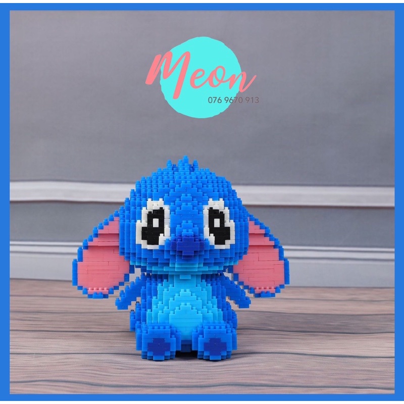 Xếp hình lego - Miniblock Stitch Hồng Baby - Size XL 1671 pcs