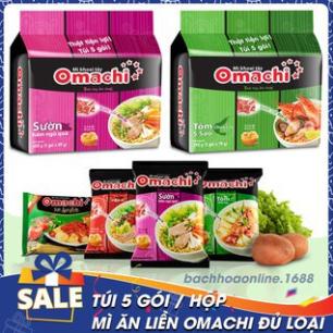 Túi 5 Gói Mì Khoai Tây Omachi 80g
