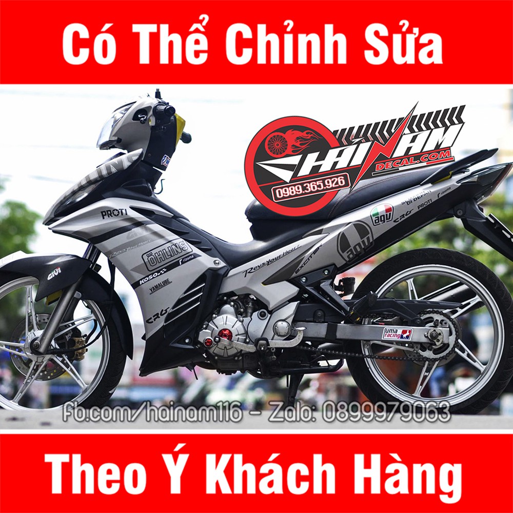 Tem Trùm Exciter 135 Bạc