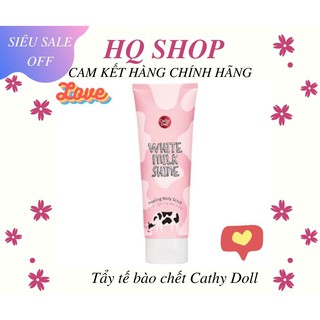 {GIÁ SỐC} TẨY TẾ BÀO CHẾT TOÀN THÂN SỮA BÒ CATHY DOLL WHITE MILK SHINE PEELING BODY SCRUB THÁI LAN 320ML