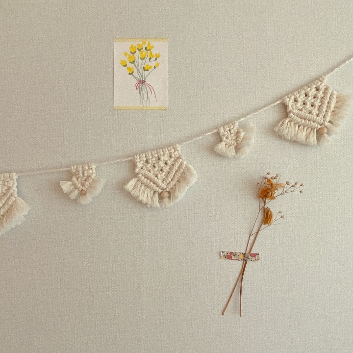 Dây treo trang trí Macrame, Dây treo trang trí nhà cửa