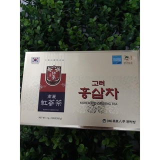 2 hộp Trà  sâm Hàn Quốc (2 x 100 gói x 3gr), hsd 2021
