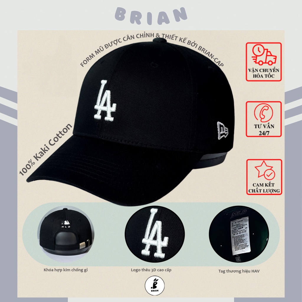 Mũ lưỡi trai hàn quốc LA MLB -  nón kết nam nữ logo thêu nổi cao cấp,dành cho mọi lứa tuổi cả nam và nữ