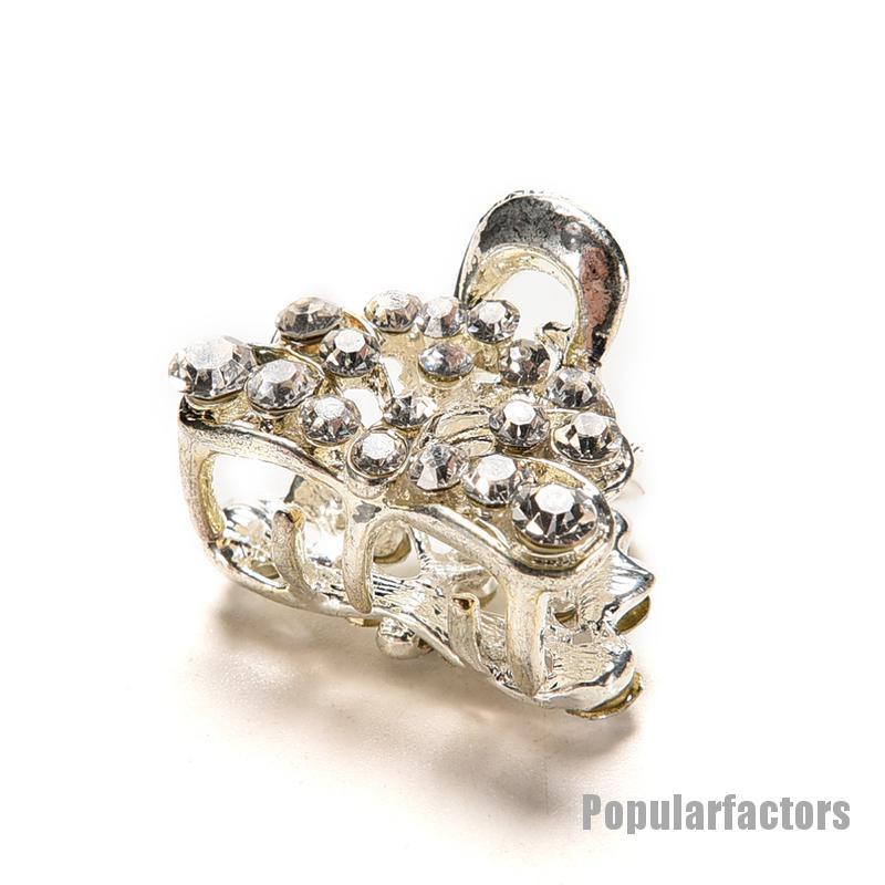 Kẹp Tóc Càng Cua Đính Hoa Và Pha Lê