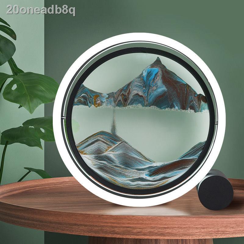 Phòng khách sáng tạo ngủ Giải nén Vết lún Tranh Văn Bàn làm việc Đồng hồ cát Con lắc Trang trí Tân gia Quà cưới Thiết th