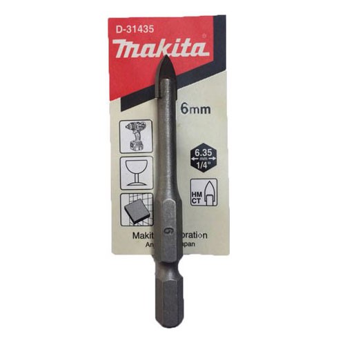 Mũi khoan kính thuỷ tinh gạch men 4-10mm Makita D-31435