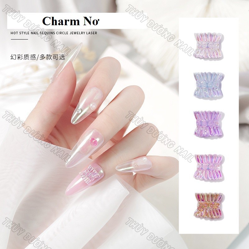 Charm nơ nhựa trang trí móng 2.2k/viên (combo 10 viên) chuyên dùng làm nail