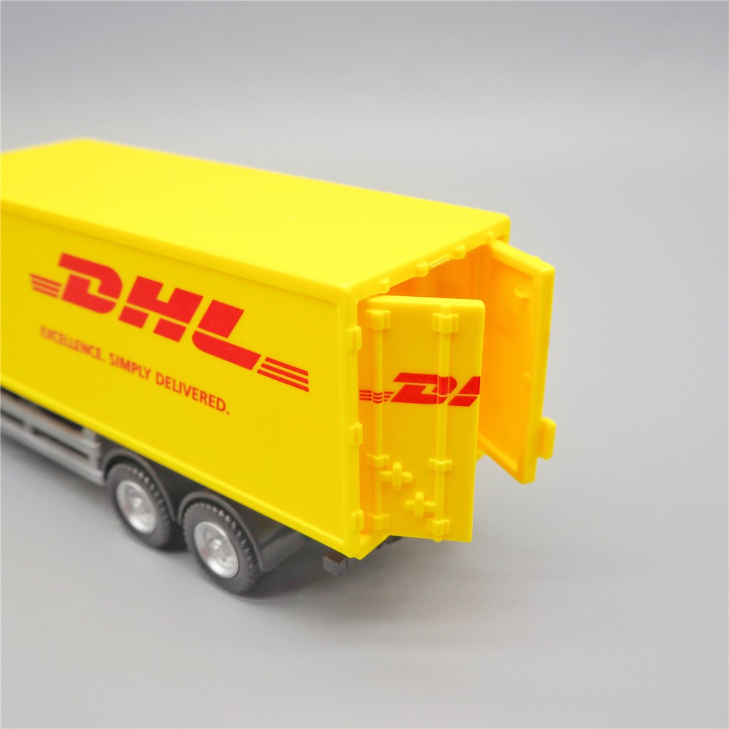 ¤๑¤mô hình ô tô hợp kim MAN TGS Đồ trang trí chơi trên xe tải container DHL được đóng hộp