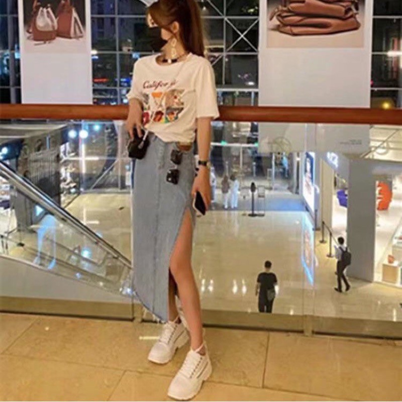 FREESHIP- HÀNG SĂN CHÂN VÁY BÒ CO GIÃN 2 MÀU XẺ TÀ