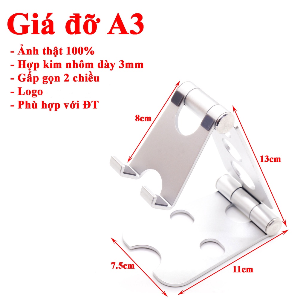 [Chỉ bán loại tốt] Giá đỡ iphone, ipad bằng kim loại hàng đẹp