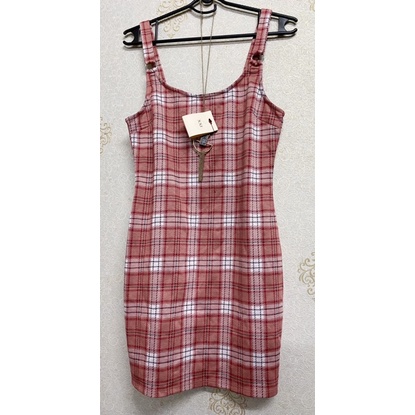 Đầm body caro f21 vnxk