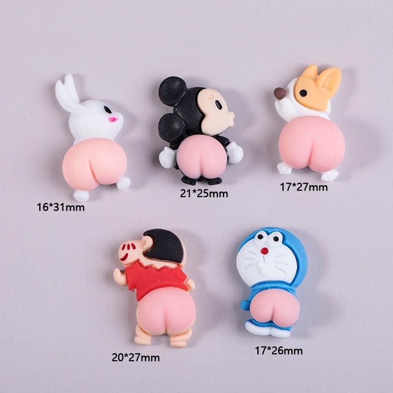 Miếng Dán Trang Trí Điện Thoại Họa Tiết Hoạt Hình Động Vật 3D Dễ Thương DIY