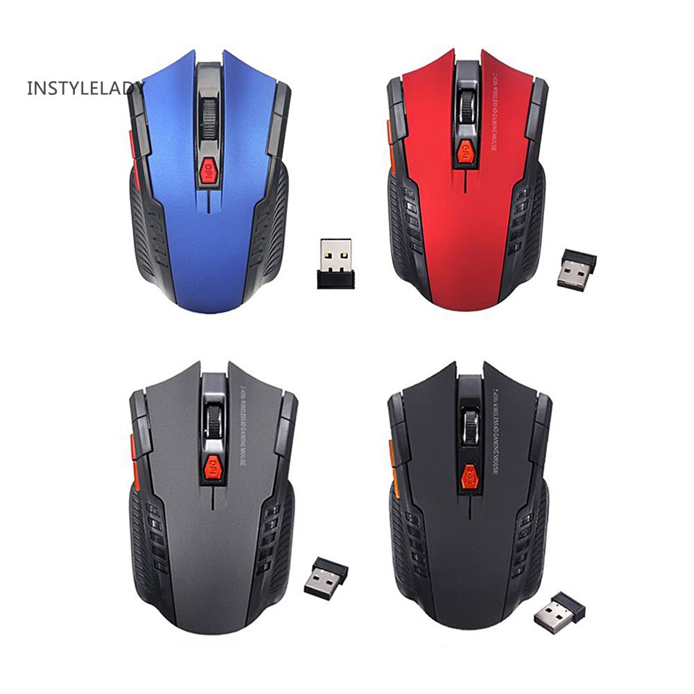 ✌ly 2.4G Wireless 6 Keys 1600DPI Auto Sleep Optical Gaming Mouse Mice for PC Laptop