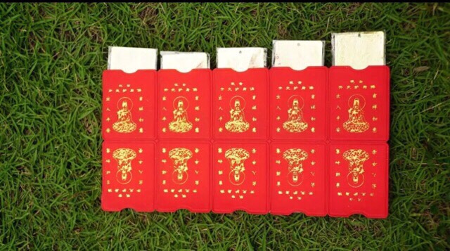 100 miếng vàng lá Quan Âm bình an và tài lộc