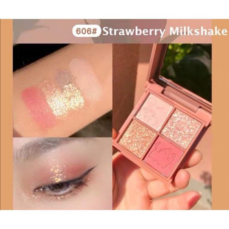 Bảng Phấn Mắt 4 Màu Mèo Hold Live Yue Mu Impression Eyeshadow Palette
