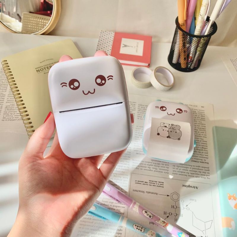 Máy In Nhiệt Mini Bỏ Túi Kiểu Dáng Dễ Thương