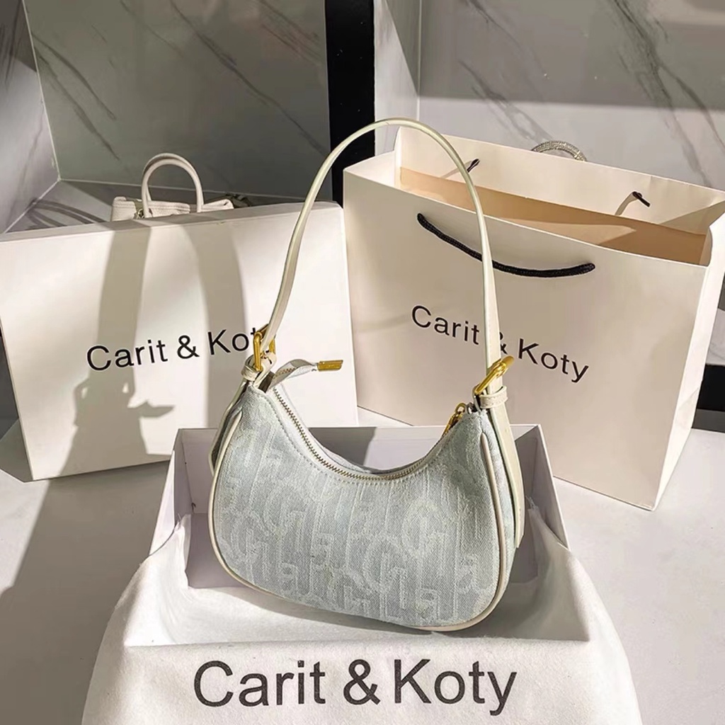 Túi xách đeo vai đơn canvas da PU phong cách Hong Kong retro thời trang thu hè 2022 mới dành cho nữ