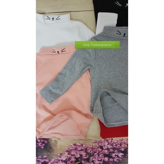 Áo len cotton cổ 3 phân cho bé (bao chất, bao giá)