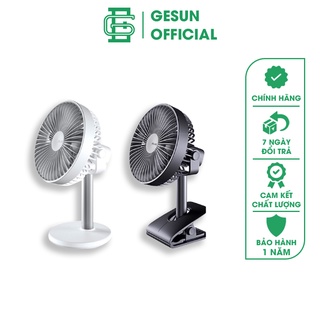 Quạt mini kẹp bàn, kẹp xe đẩy tích điện Jisulife F7B, xoay 360 độ, 4 cấp gió, hoạt động 10 giờ liên tục