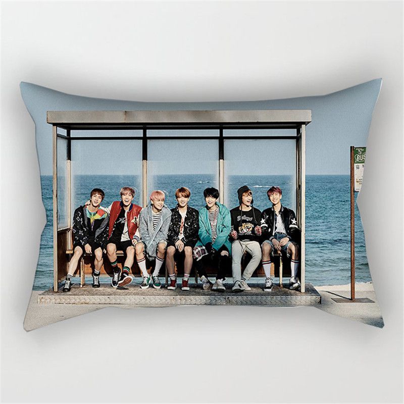 Vỏ Gối Vuông In Hình BTS Độc Đáo