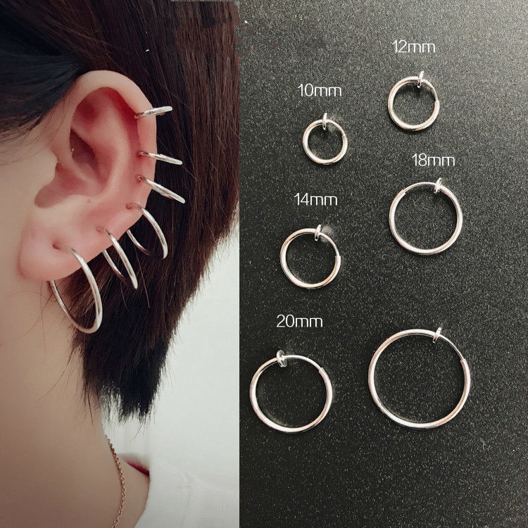 Khuyên tai thời trang thiết kế giản đơn không bấm lỗ độc đáo