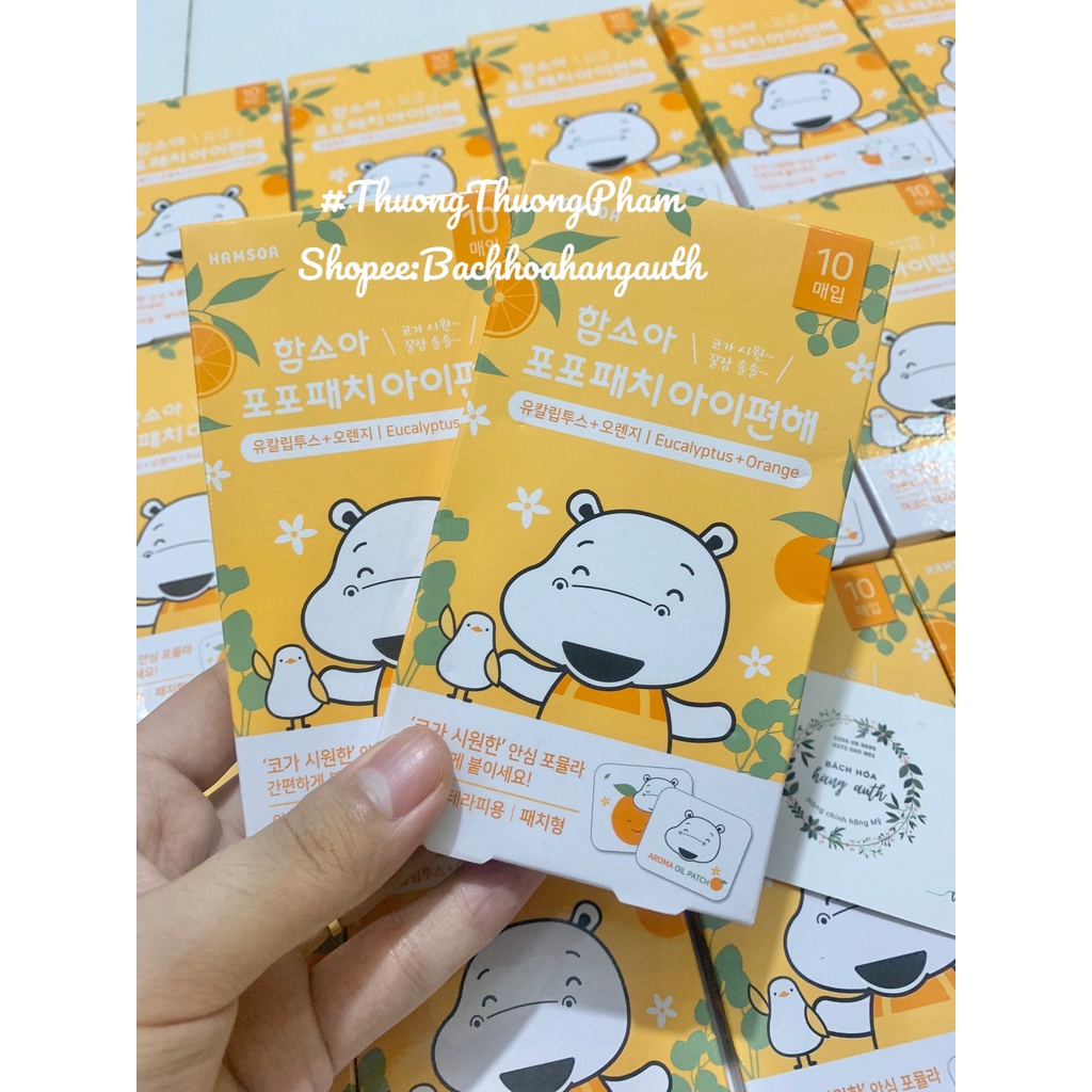 Miếng dán nghẹt mũi , thông mũi Hamsoa