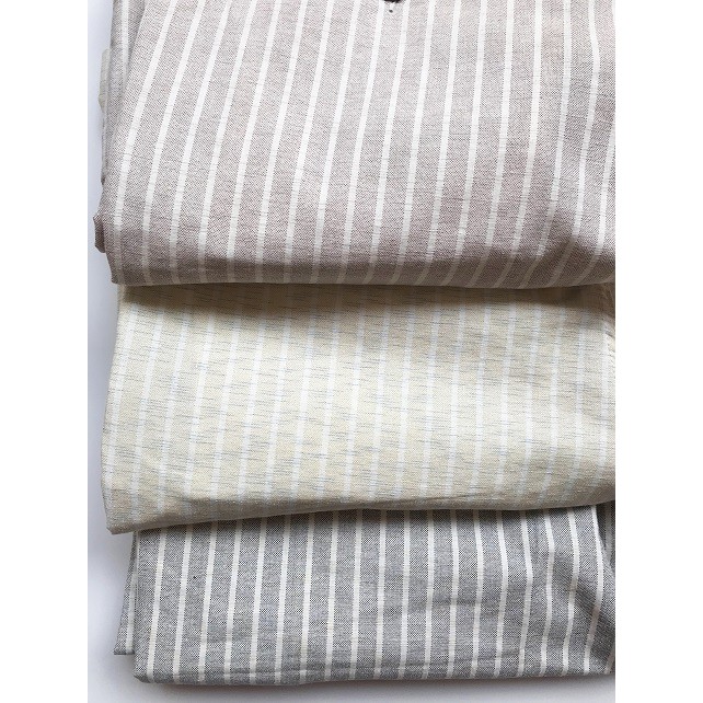 Quần Short Nam Sọc DEMULY Vải Linen Thời Trang