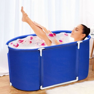 bồn tắm dày gấp hộ gia đình người lớn trẻ em bồn tắm nhựa tròn cách nhiệt Chậu bể bơi đôi lớn miễn phí
