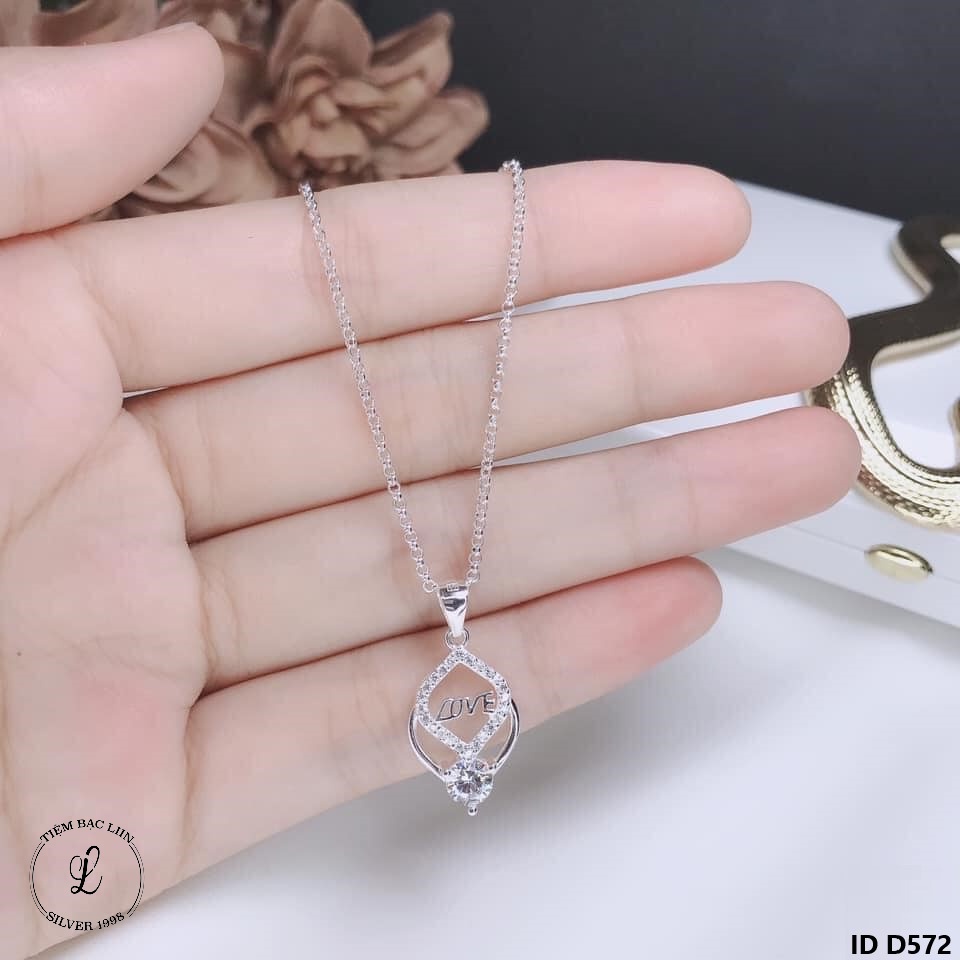 Dây chuyền bạc chữ Love Silver1998 D572