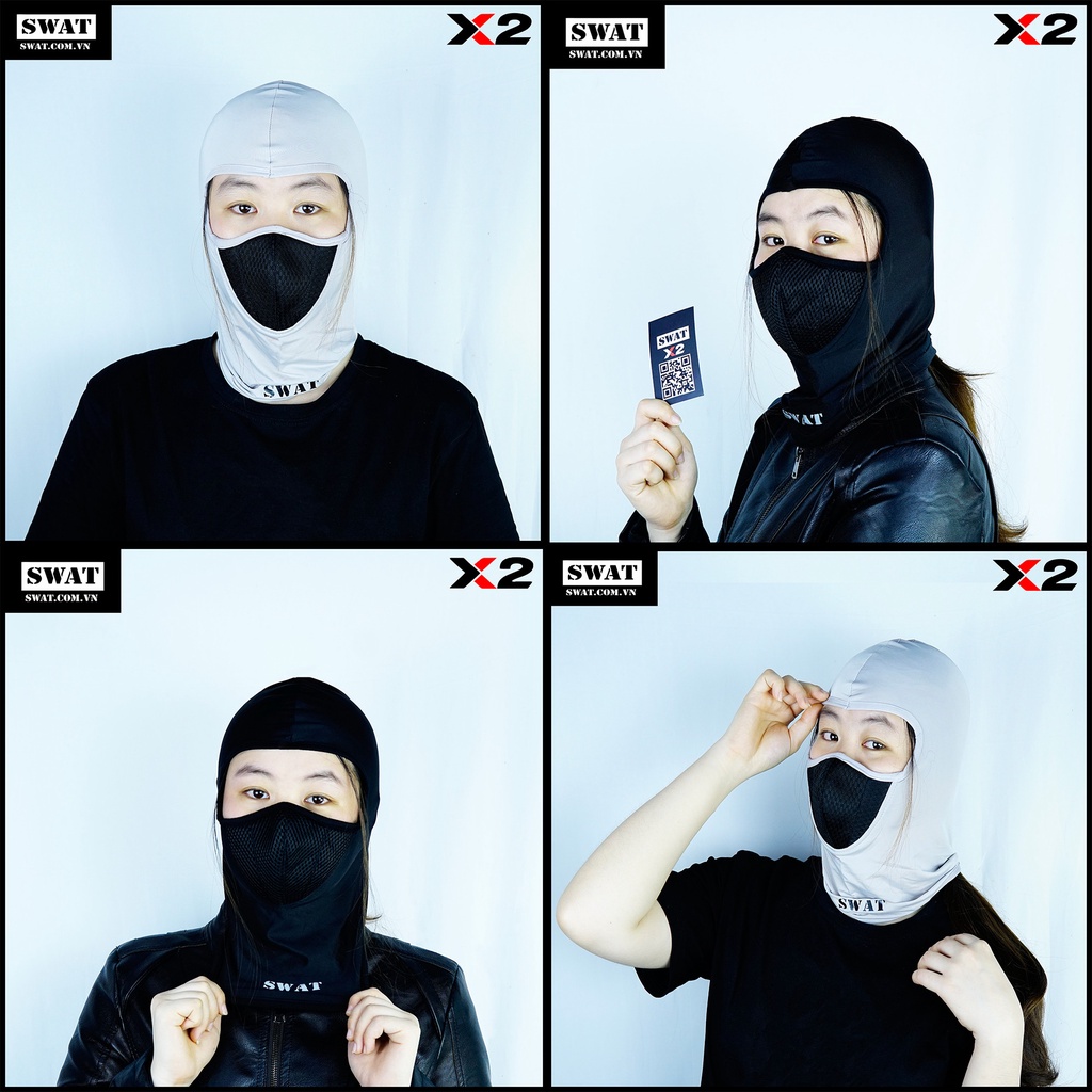 Khăn Ninja Swat X2 Trùm Đầu Đi Chơi, Đi Phượt Tiện Lợi