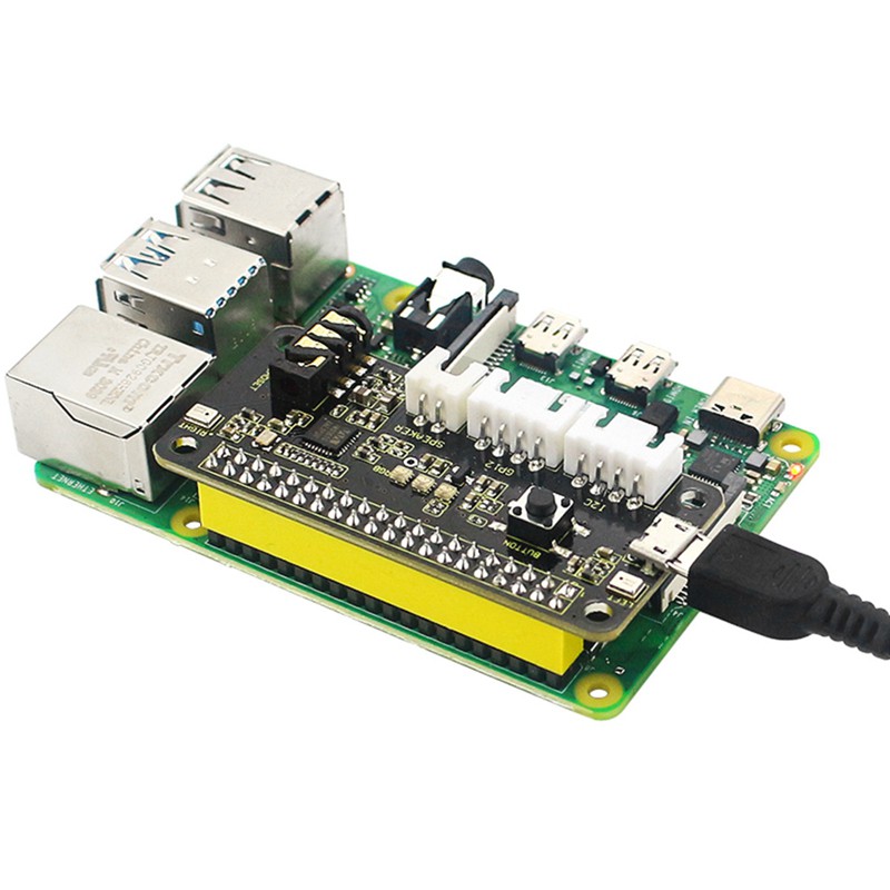 5V ReSpeaker 2-Mic Pi HAT V1.0 Expansion Board for Raspberry Pi 4B / Zero / Zero W/B+/3B+/3B
