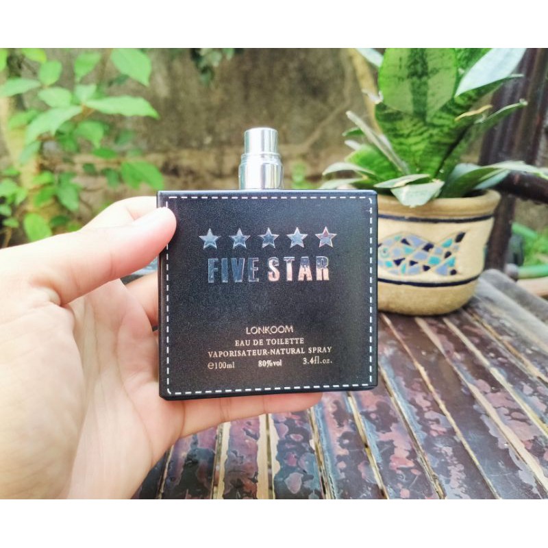 Nước hoa nam chính hãng FIVE STAR 5 SAO LONKOOM 100ml mùi hương nam tính mạnh mẽ sang trọng thơm lâu | Thế Giới Skin Care