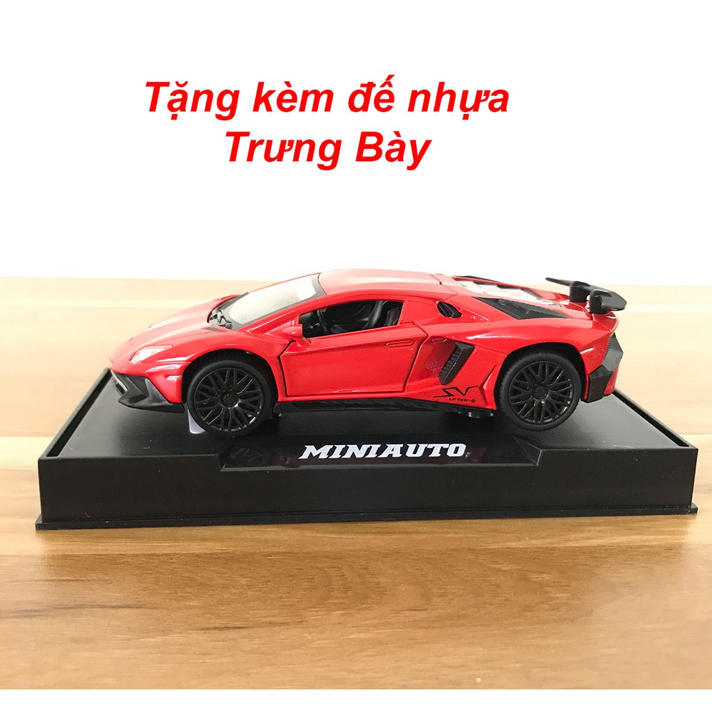 MÔ HÌNH XE Ô TÔ Siêu Xe LAMBOR Aventador SV LP750-4 | MINIAUTO tỷ lệ 1:32 Đỏ