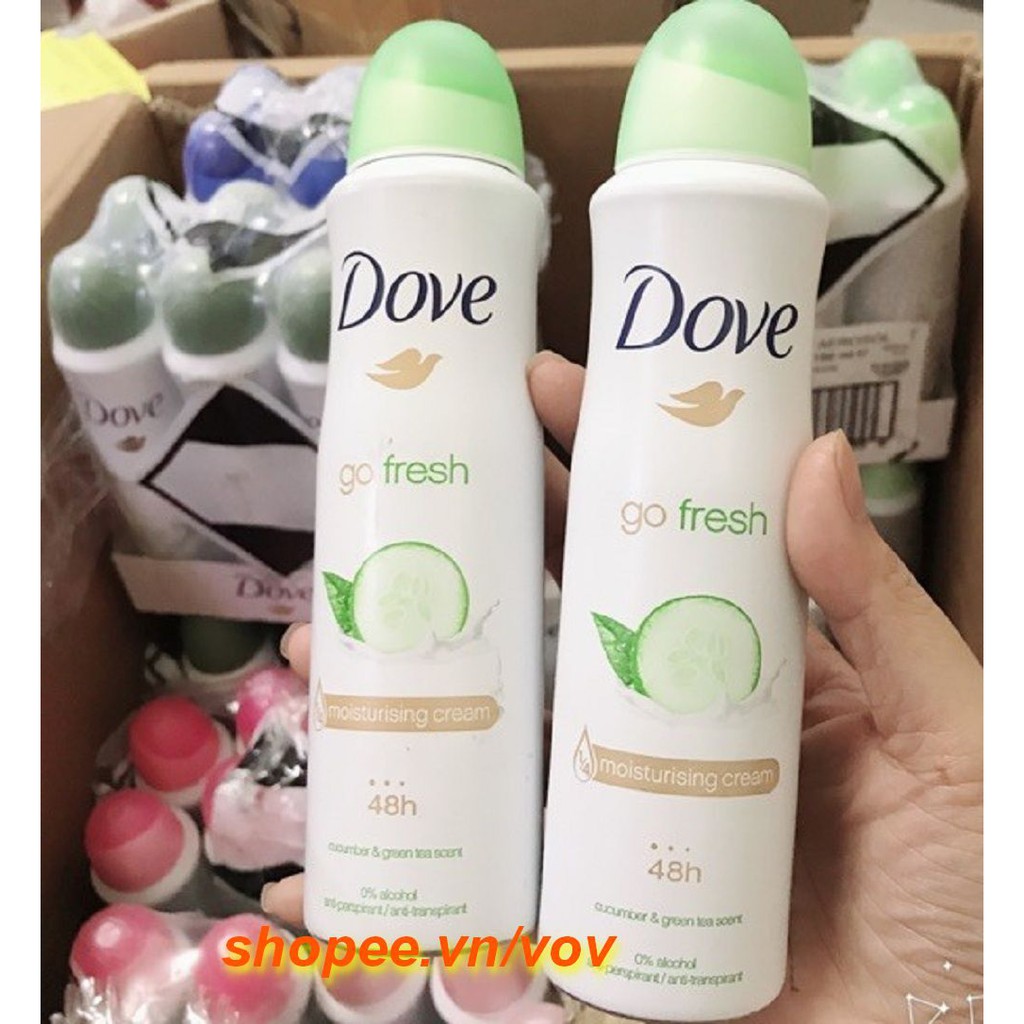Xịt Khử Mùi Nữ 150Ml Dove Go Fresh Dưa Leo, Vov Cung Cấp & Bảo Trợ.