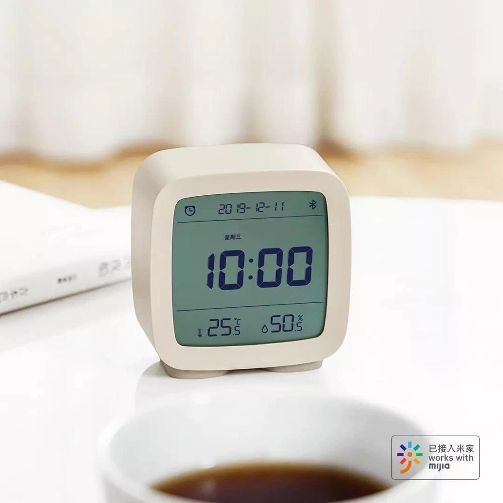 Đồng hồ đo nhiệt ẩm kế có báo thức Xiaomi Qingping CHÍNH HÃNG