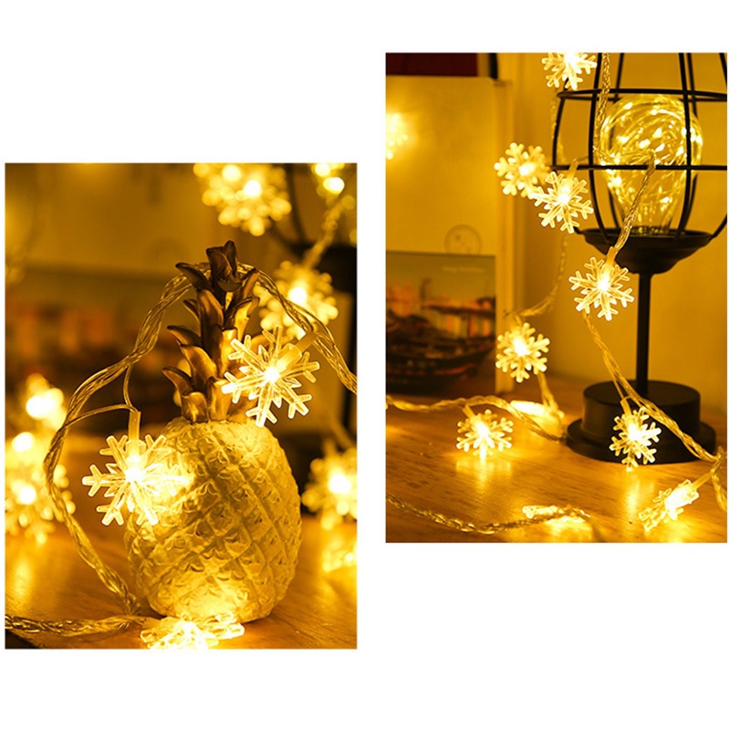 Dây Đèn Led Hình Bông Tuyết Trang Trí Giáng Sinh