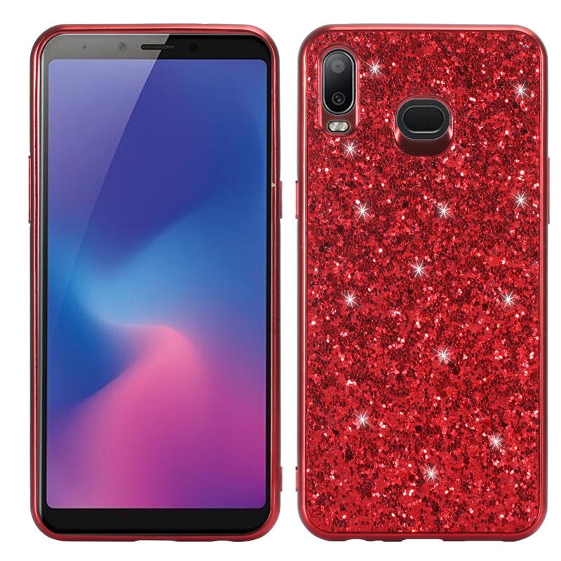 Ốp Điện Thoại Silicon Đính Đá Lấp Lánh Chống Sốc Cho Samsung Galaxy M21 M30S Samsung A2 Core A9 Pro A6S A8S