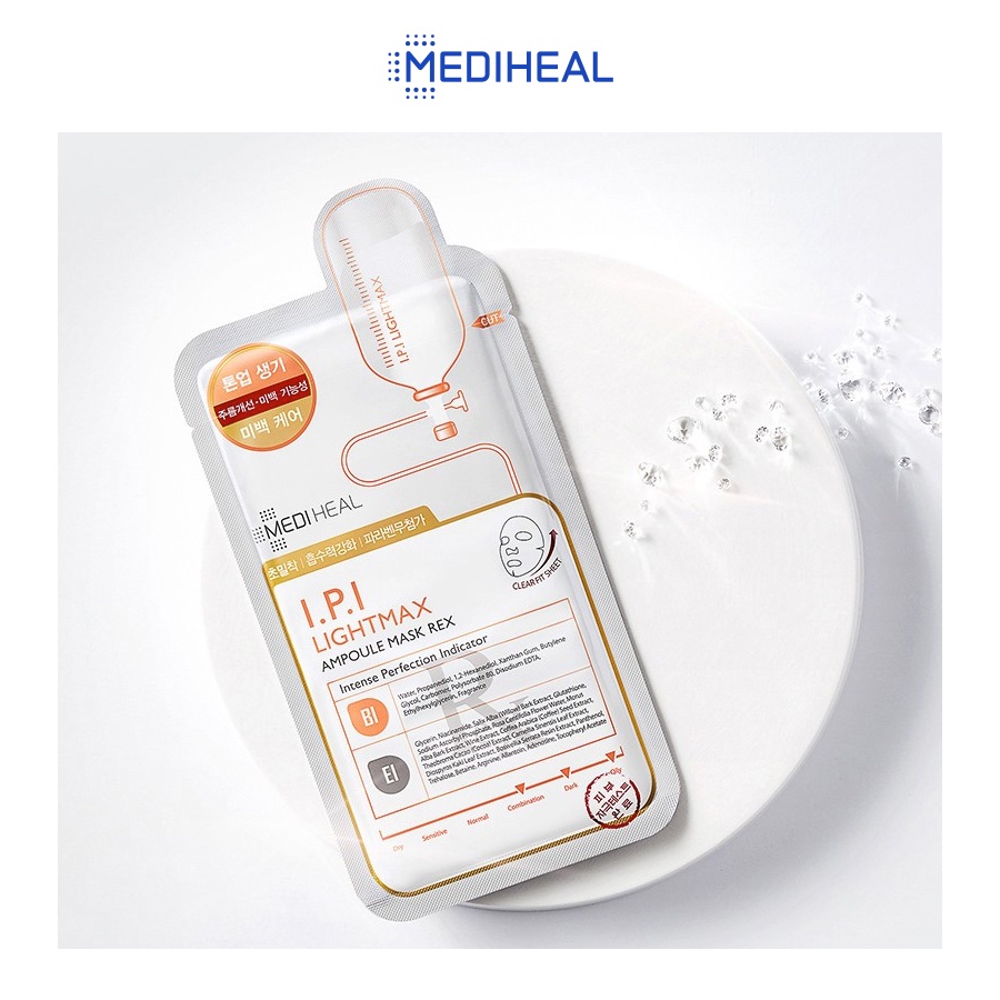 Mặt Nạ Chứa Tinh Chất I.P.I Giúp Sáng Da Mediheal I.P.I Lightmax Ampoule Mask Rex 24ml