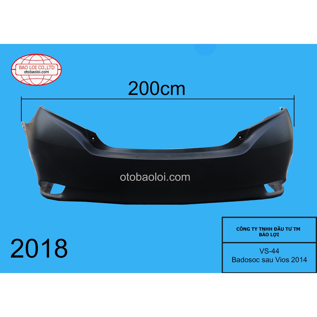 Cản trước sau Toyota Vios 2014-2018